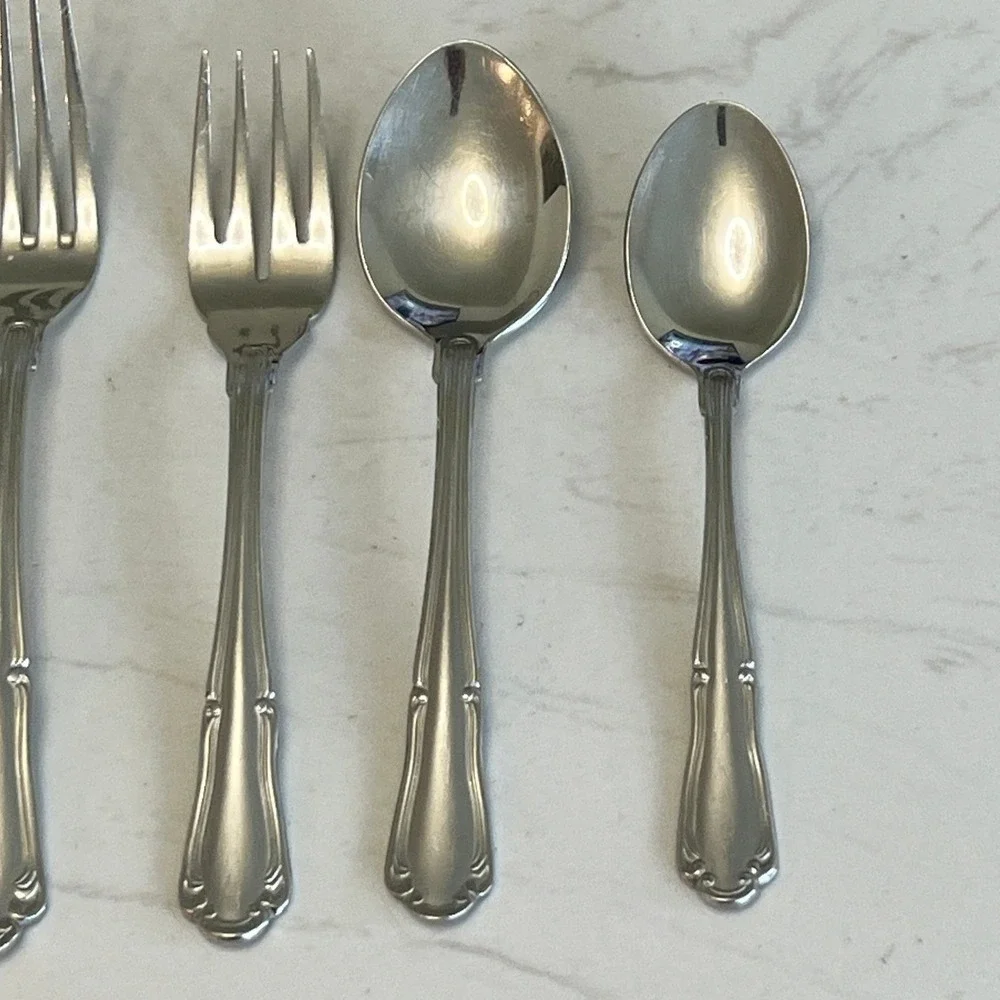 Wallace Empire 5 Piece Place Setting‎ 18/10 Stainless Steel Flatware Replacement